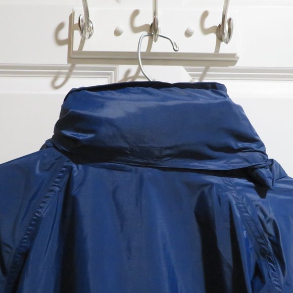 90s/2000s Helly Hansen Helly-Tech Packable Rain Jacket Green Blue XL - Picture 10 of 10